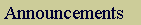Announcements about Society activities