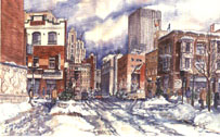 La Gauchetiere & St Urbain, Montreal